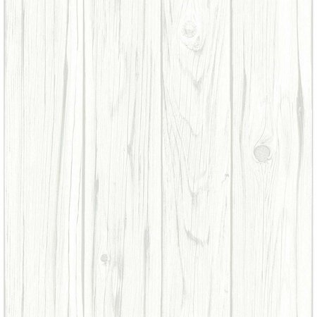 INHOME Barnwood Peel & Stick Wallpaper Whites & Off-Whites NH3551